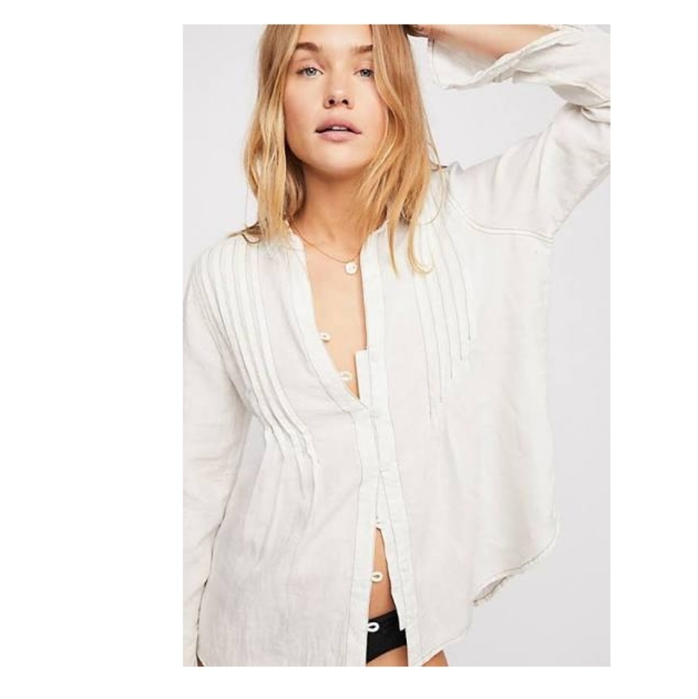 NWT Free People linen shirt